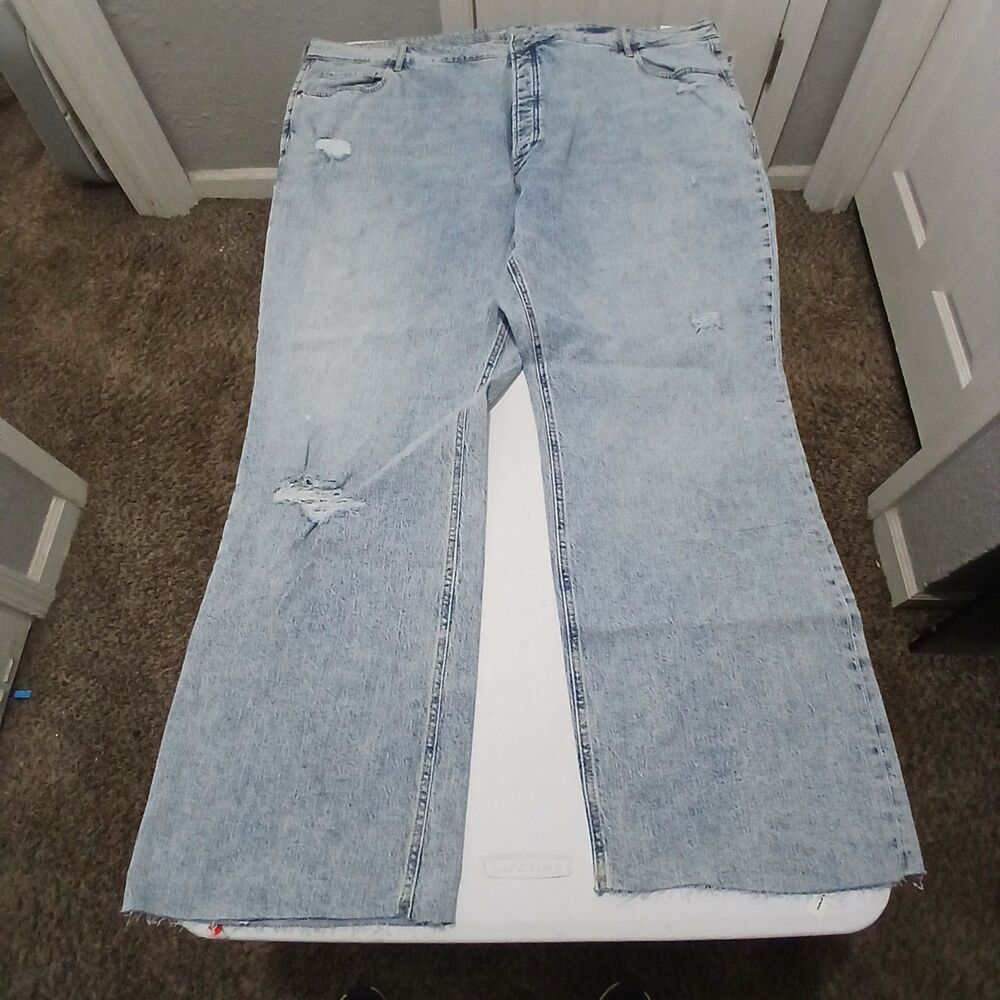 Women's Plus Size Distressed, Boot-Cut Jeans by Old Navy